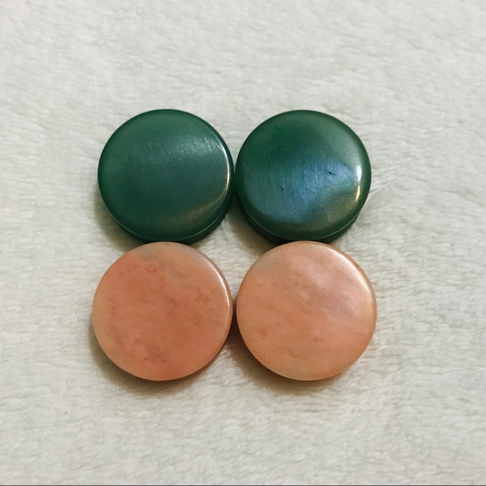 1” (25mm) Genuine Stone Plugs *Double Flare* (NEW)